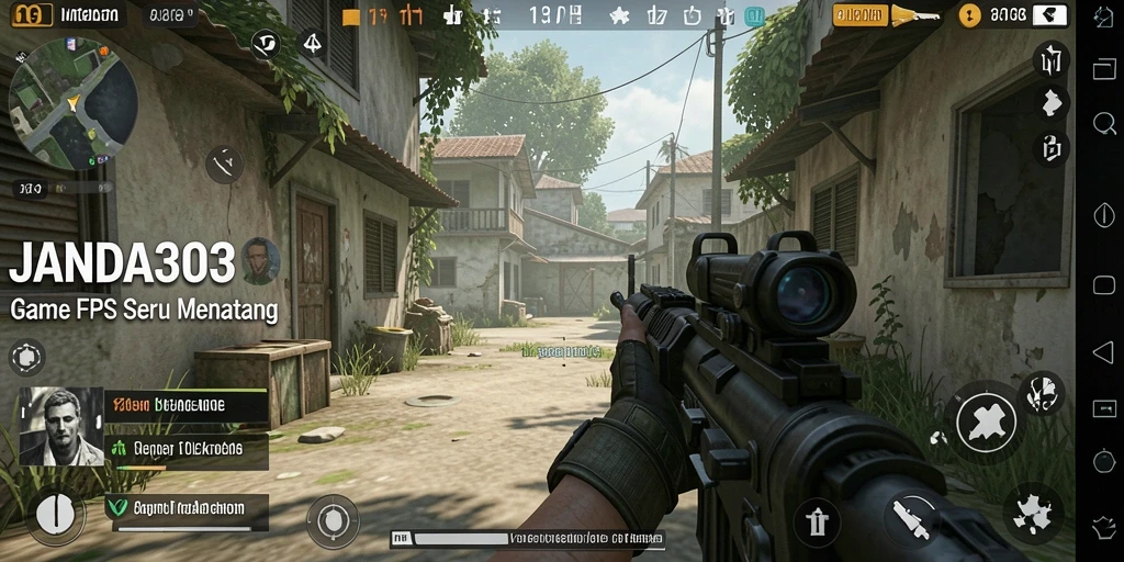 Tampilan aksi seru dalam gameplay JANDA303