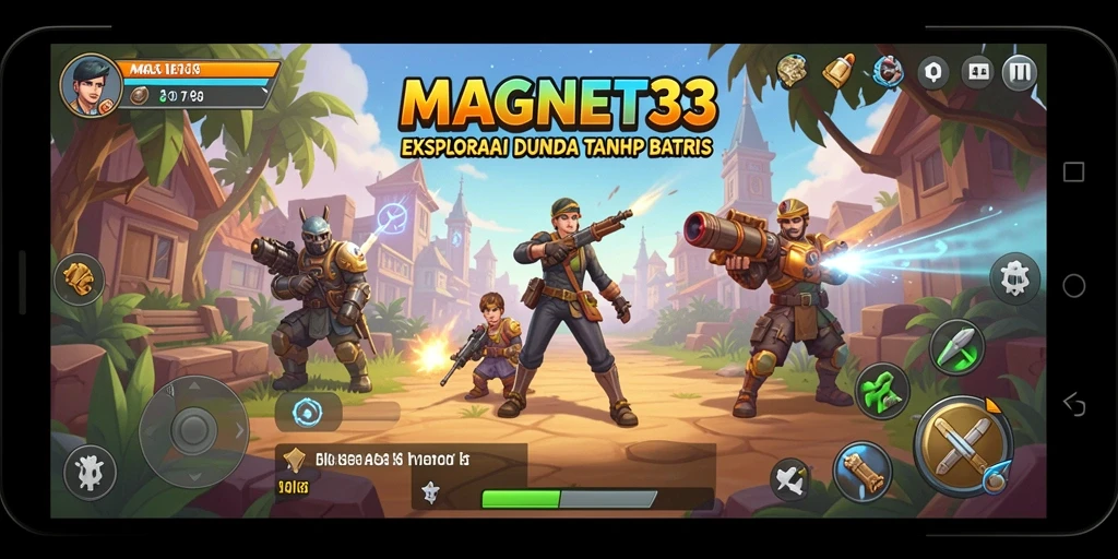 Gameplay MAGNET33 menampilkan eksplorasi dunia yang luas dan bebas.