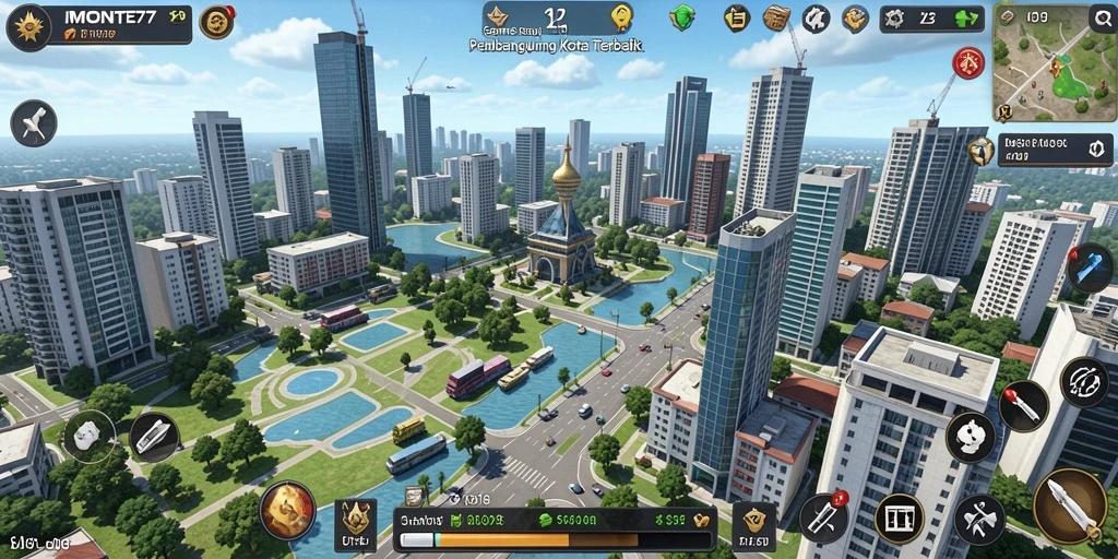 Tampilan gameplay menakjubkan pada MONTE77 yang penuh strategi.