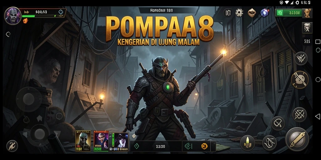 Gameplay POMPA88 yang menegangkan dengan suasana menyeramkan.