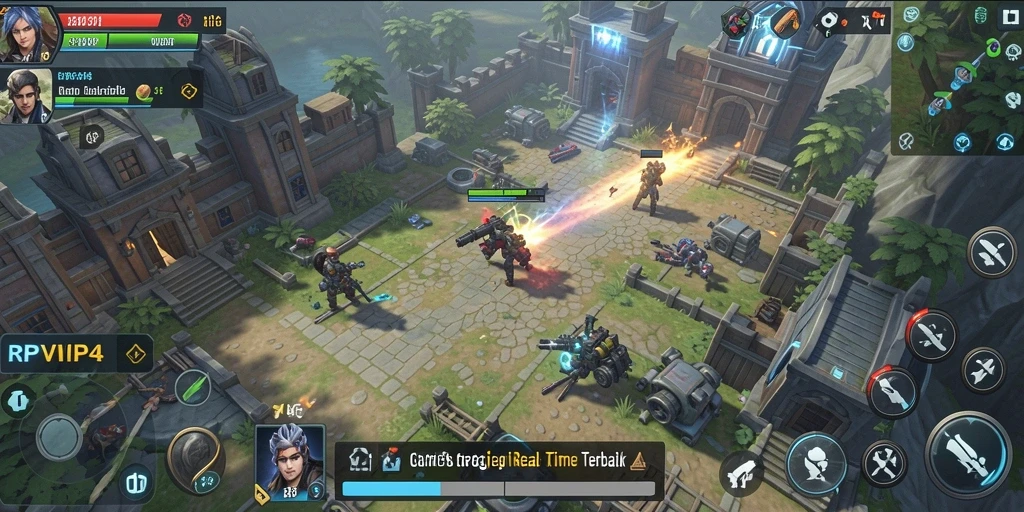 Tampilan gameplay strategis dalam RPVIP4 yang mendebarkan.