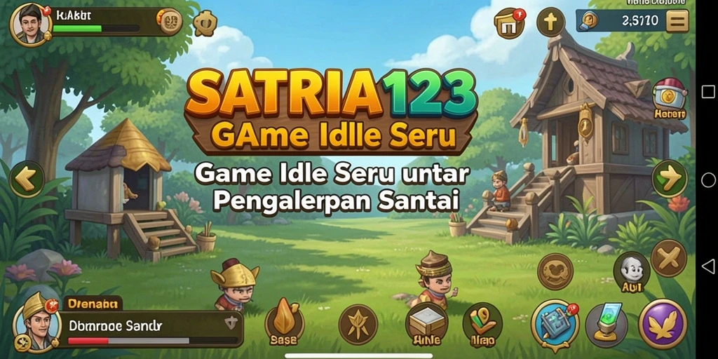 Tampilan screenshot utama SATRIA123 menampilkan gameplay Idle yang menarik.